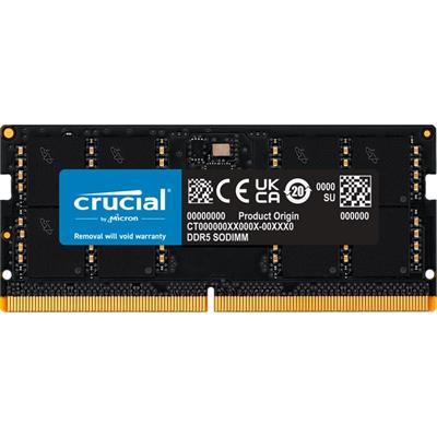 Crucial 32GB (1x32GB) 4800MHz C40 DDR5 SODIMM Laptop Memory