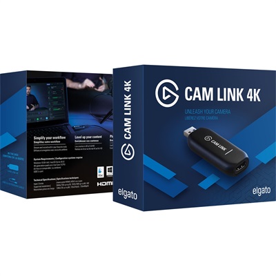 Elgato Cam Link 4K – Compact HDMI Capture Device, USB 3.0