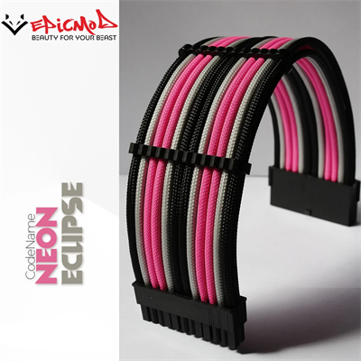 EpicMod Neon Eclipse Sleeved Extension Cables Kit