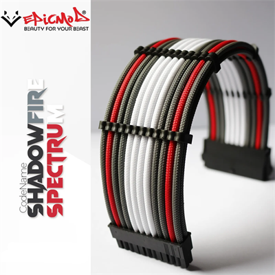 EpicMod ShadowFire Spectrum Sleeved Extension Cables Kit