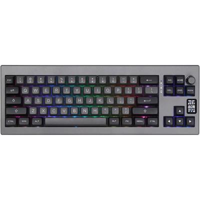 Epomaker Shadow-X RGB Wireless Mechanical Gaming Keyboard - Black Silver (Budgerigar Switch)