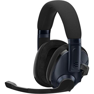 EPOS Gaming H3Pro Hybrid Gaming Headset: PC Headphones with Microphone, Noise-Cancellation, Adjustable, Smart Button Audio Mixing, Bluetooth, Gaming Suite, Surround Sound, Windows 10, Midnight Blue (Box Open)