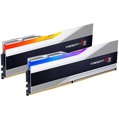 G.Skill Trident Z5 RGB 32GB (2x16GB) 6000MT/s CL30 (Intel XMP 3.0) DDR5 RAM 1.35V Desktop Computer Memory UDIMM - Metallic Silver