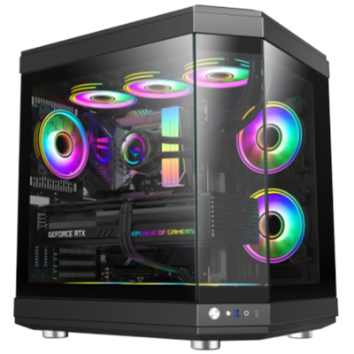 GameMax Hype Black ARGB Mid-Tower ATX Gaming Case