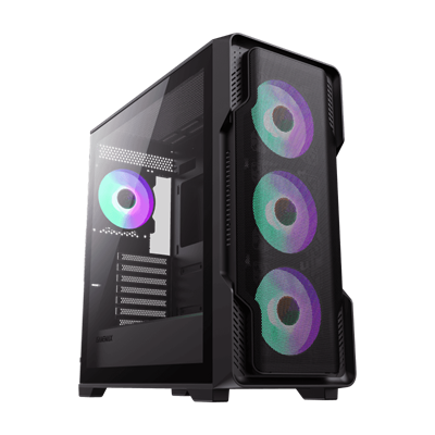 GameMax Siege Black ARGB Mid-Tower ATX Gaming Case