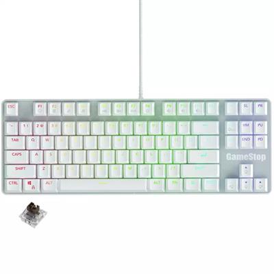 GameStop GS200 FPS Sniper ARGB Mechanical Gaming Keyboard - White (Brown Switches)