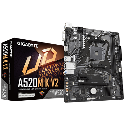 Gigabyte A520M K V2 AMD AM4 microATX Motherboard