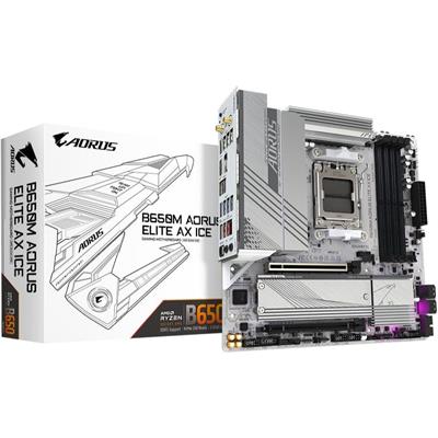 Gigabyte B650M Aorus Elite AX ICE DDR5 AMD AM5 microATX Motherboard