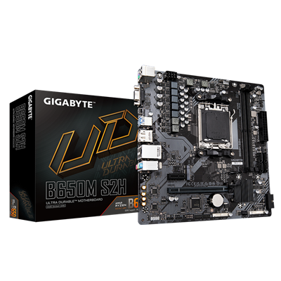 Gigabyte B650M S2H DDR5 AMD AM5 microATX Motherboard