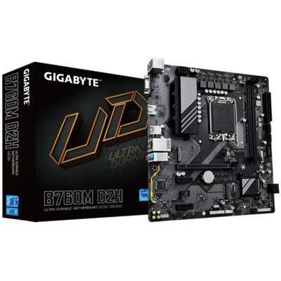 Gigabyte B760M D2H DDR5 Intel 12/13th Gen microATX Motherboard