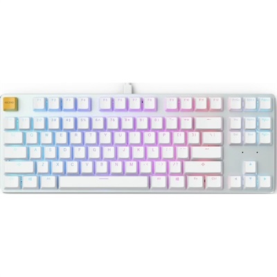 (Color Options) Glorious GMMK Modular Mechanical Gaming Keyboard - TENKEYLESS (87 Key) - RGB LED Backlit, Brown Switches, Hot Swap Switches