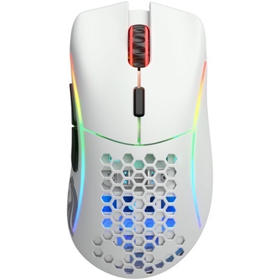 Glorious Model D Minus Wireless Ultralight RGB Gaming Mouse - Matte White