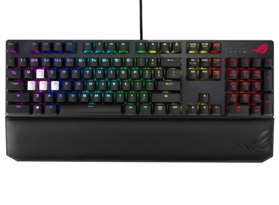 Asus Rog Strix Scope Deluxe RGB Mechanical Gaming Keyboard with Cherry MX Red Switch