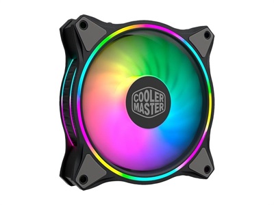 Cooler Master MasterFan MF120 Halo Addressable RGB 120mm Case Fan - Single Fan