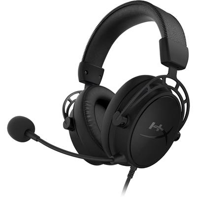 HyperX Cloud Alpha S - PC Gaming Headset, 7.1 Surround Sound, Adjustable Bass, Dual Chamber Drivers, Chat Mixer, Breathable Leatherette, Memory Foam, and Noise Cancelling Microphone – Blackout