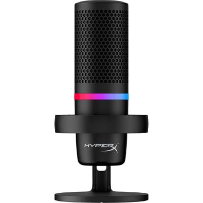 HyperX DuoCast RGB USB Condenser Microphone for PC, PS5, PS4, Mac, Low-Profile Shock Mount, Cardioid, Omnidirectional, Pop Filter, Gain Control, Gaming, Streaming, Podcasts, Twitch, YouTube, Discord (Open Box)