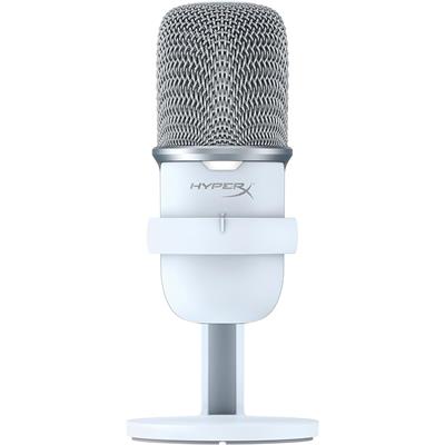 HyperX SoloCast USB Condenser Gaming Microphone, for PC, PS5, PS4, and Mac, Tap-to-Mute Sensor, Cardioid Polar Pattern, Great for Streaming, Podcasts, Twitch, YouTube, Discord - White (Box Open)