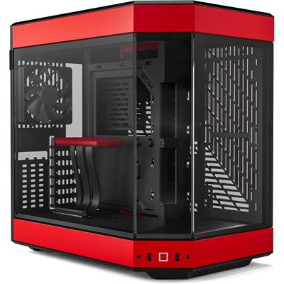 Hyte Y60 Modern Aesthetic Mid-Tower ATX Gaming Case - Black Cherry