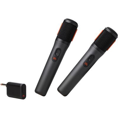 JBL PartyBox Wireless Mic - 2X Digital Wireless Microphones, Rechargeable Battery (20hrs - 700mAh), Clear Voice, Crisp Sound, Stable 2.4GHz Connection, Compatible with All PartyBox Speakers (Black)