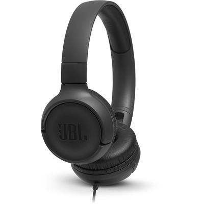 JBL Tune 500 Wired On-Ear Headphones - Black