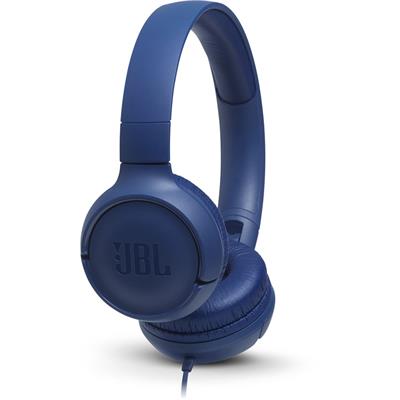 JBL Tune 500 Wired On-Ear Headphones - Blue