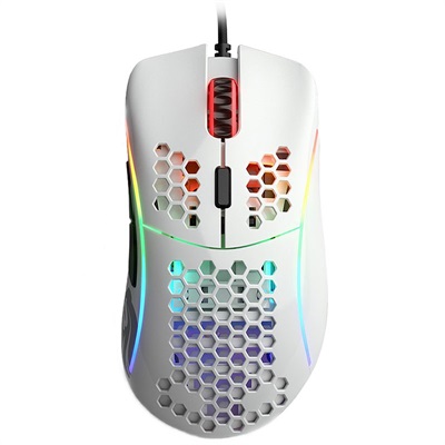 Glorious Model D Minus Lightweight RGB Gaming Mouse - Glossy White