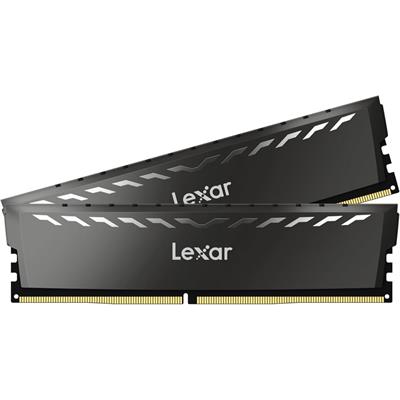 Lexar Thor 32GB (2x16GB) 3200MT/s CL16 DDR4 RAM 1.35V Desktop Memory with Heatsink, AMD Ryzen & Intel XMP 2.0, Black