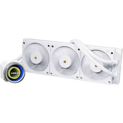 Lian Li Galahad II Trinity Performance 360 AIO 360mm CPU Liquid Cooler: Daisy-Chainable Radiator LCP Fans, Intel LGA 1700, 1200, 115X, AMD AM5/AM4 Sockets - White