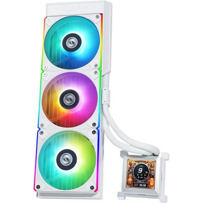 Lian Li Hydroshift LCD 360R AIO ARGB 360mm Liquid CPU Cooler - White (Free Delivery)