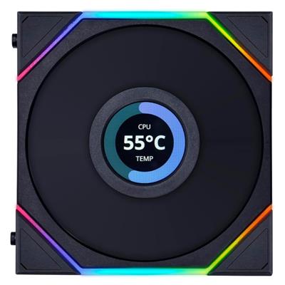 Lian Li UNI Fan TL LCD 120 ARGB Single Case Fan - Black (Free Delivery)