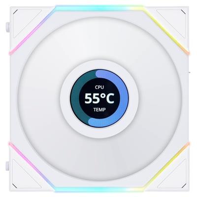 Lian Li UNI Fan TL LCD 120 ARGB Single Case Fan - White (Free Delivery)