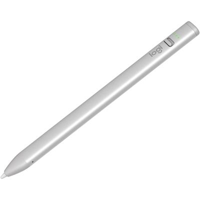 Logitech Crayon Digital Pencil (iPads with USB-C Ports) Featuring Apple Technology, No Lag Pixel-Precision, and Dynamic Smart Tip with Fast Charge - Silver