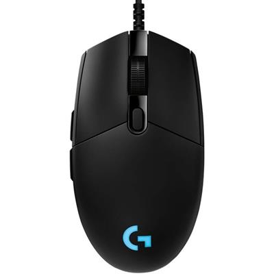 Logitech G Pro Hero Wired Gaming Mouse, 12000 DPI, RGB Lightning, Ultra Lightweight, 6 Programmable Buttons, On-Board Memory, Compatible with PC/Mac - Black