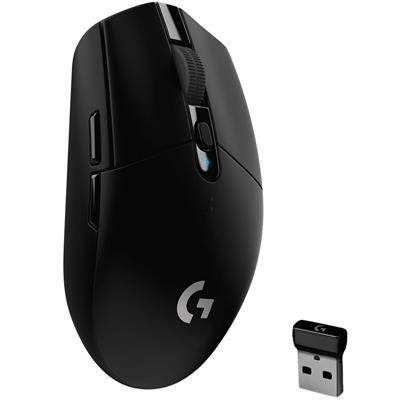 Logitech G304 Lightspeed Wireless Gaming Mouse, Hero Sensor, 12,000 DPI, Lightweight, 6 Programmable Buttons, 250h Battery Life, On-Board Memory, Compatible with PC/Mac - Black