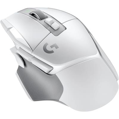 Logitech G502 X Lightspeed Wireless Gaming Mouse - LIGHTFORCE Hybrid Optical-Mechanical Switches, HERO 25K Gaming Sensor, Compatible with PC - macOS/Windows - White