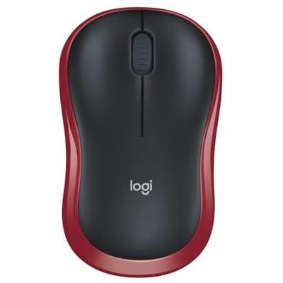 Logitech M185 Compact Wireless Mouse - Red