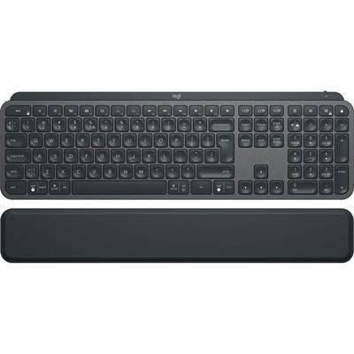 Logitech MX Keys Plus With Palm Rest Advanced Wireless Illuminated Keyboard - Graphite - US International