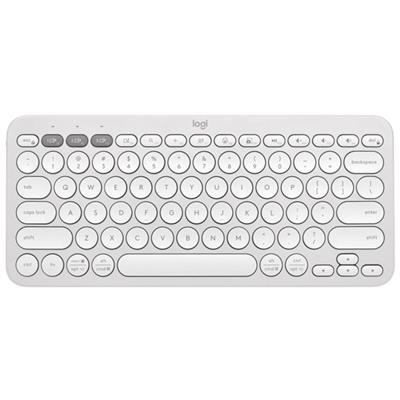 Logitech Pebble Keys 2 K380s Bluetooth Wireless Keyboard - Tonal White