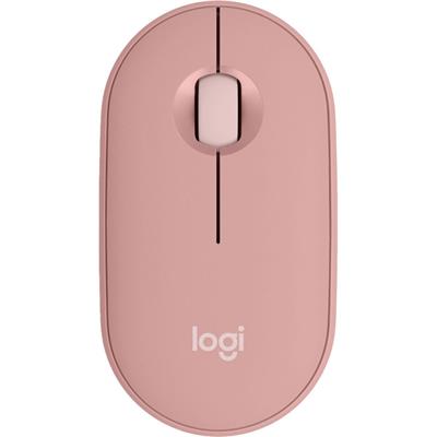 Logitech Pebble Mouse 2 M350s Slim Bluetooth Wireless Mouse - Tonal Rose
