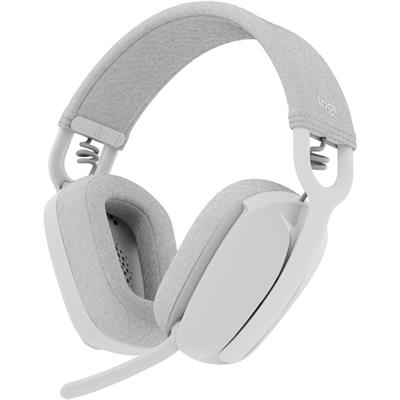 Logitech Zone Vibe 100 Wireless Lightweight Over-Ear Headphones - Off-White