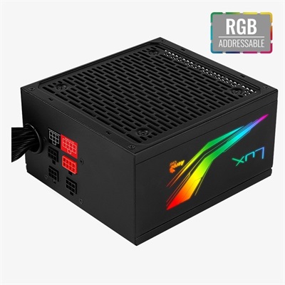 AeroCool LUX RGB 750M 80 Plus Bronze Semi-Modular Power Supply Unit PSU