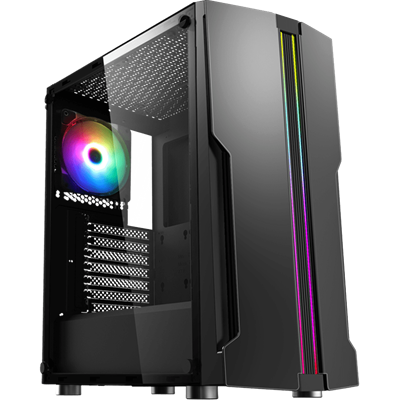 MSI MAG Laevatain 100L RGB Mid-Tower ATX Gaming Case - Black