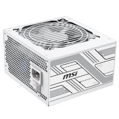 MSI PAG G750N Gaming Power Supply - 80 Plus Gold Certified 750W, Non-Modular, Low Noise ATX PSU, White