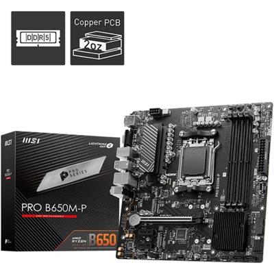 MSI Pro B650M-P DDR5 AMD AM5 microATX Motherboard