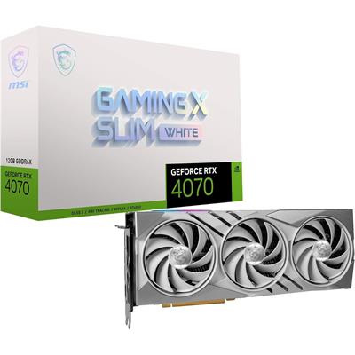 MSI GeForce RTX 4070 Gaming X Slim White 12GB Graphics Card