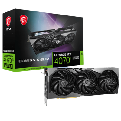 MSI GeForce RTX 4070 Ti Super 16GB Gaming X Slim Graphics Card