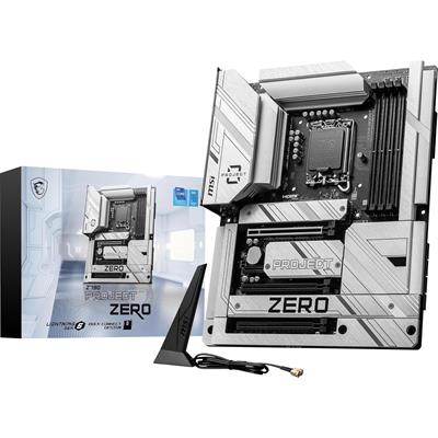 MSI Z790 Project Zero Gaming Motherboard (Support 14th/13th/12th Gen Intel Processors, LGA 1700, DDR5, PCIe 5.0, M.2 Slots, 2.5Gbps LAN, USB 3.2 Gen2, HDMI/DP, Wi-Fi 7, Bluetooth 5.4, ATX)