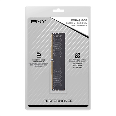 PNY 16GB Performance DDR4 2666MHz DIMM Desktop Memory Ram