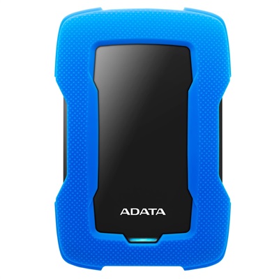 Adata HD330 2TB USB 3.1 Shock-Resistant Extra Slim External Hard Drive HDD - Black/Blue