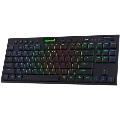Redragon K621 Horus TKL Wireless RGB Mechanical Gaming Keyboard - Black (Red Switches)